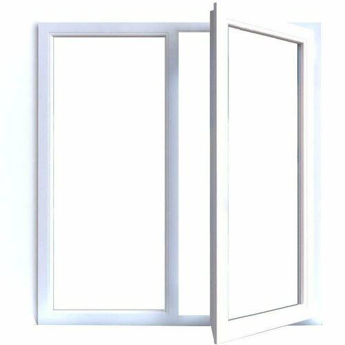 Окно пластиковое 1,4 х 1,4м, поворотно-откидное без сетки