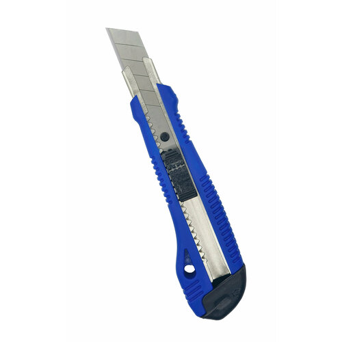 Нож канцелярский малярный хозяйственный строительный с фиксатором 18 мм - 1шт
