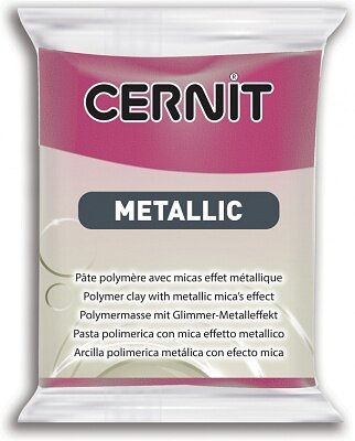 Полимерная глина CERNIT METALLIC 56г, Маджента 460