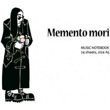 Нотная тетрадь Ozzy Memento mori MUSIC NOTEBOOK формат А5, 24 листа