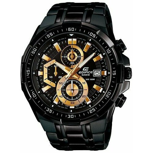 Наручные часы CASIO Edifice 79303, черный, оранжевый наручные часы casio efr 507sp 1a