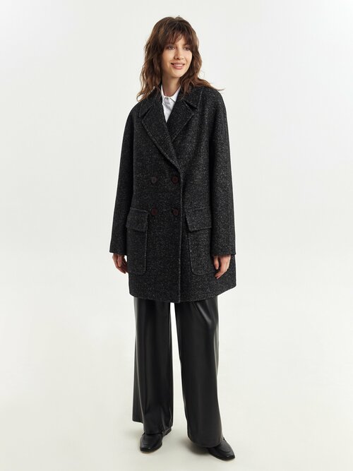 Пальто  Pompa, размер 42/170, серый