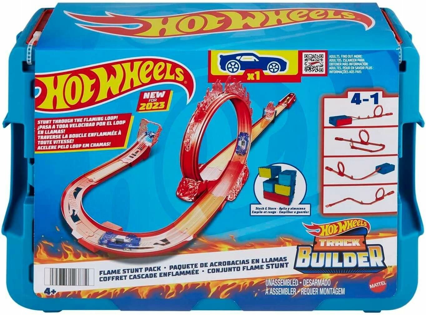 Игровой набор Matte Hot Wheels Набор трюков Пламя