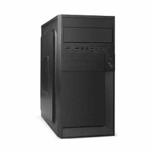 Корпус Minitower ExeGate EX291140RUS BAA-105-01AAA350 (mATX, БП AAA350 с вент. 8см, 4*USB, аудио, черный) exegate ex292351rus корпус minitower exegate baa 113u matx без бп 2 usb 1 usb3 0 аудио черный