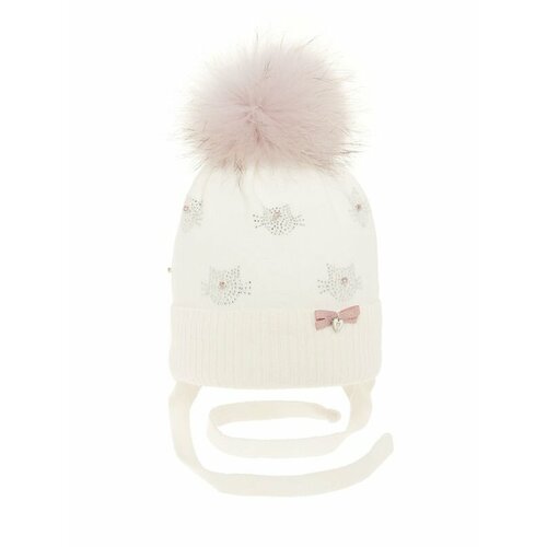 фото Шапка mialt, размер 50-52, белый