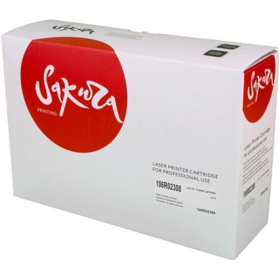 Картридж Sakura Printing Sakura 106R02308 для XEROX WC3315, черный, 2300 к.