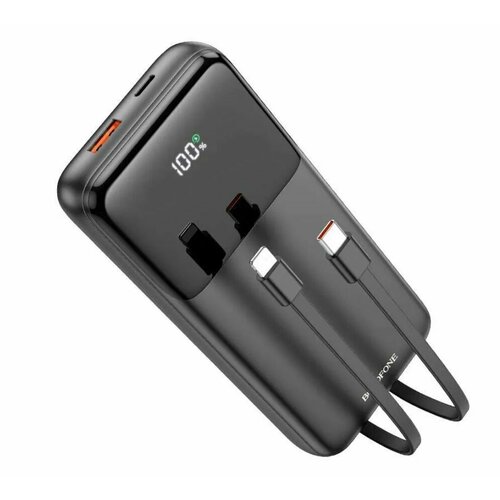 Повербанк на 20000мАч с быстрой зарядкой PD 20 Вт и поддержкой 3-х устройств одновременно черный 328000₽