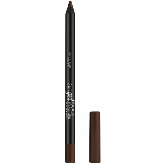 Карандаш для век гелевый Deborah 2в1 GEL KAJAL & EYELINER PENCIL тон 05 коричневый 1,4 г