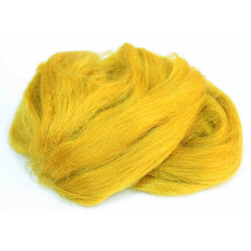 Волокно для валяния шелк Tussah DHG шафран (63), 10г, 5шт
