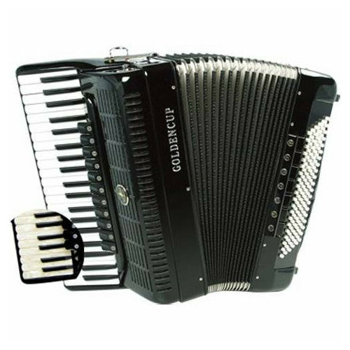 GOLDEN CUP JP3780 аккордеон, 37 клавиш, 3 голоса, 7 регистров, 80 басов, 5 голосов, 2 регистра