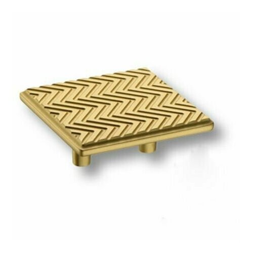 Ручка кнопка мебельная, матовое золото 32 мм