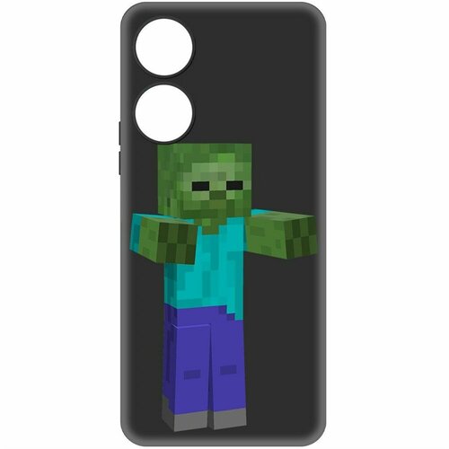 Чехол-накладка Krutoff Soft Case Minecraft-Гигант для Honor X5 Plus черный чехол накладка krutoff soft case minecraft алекс для honor x5 plus черный