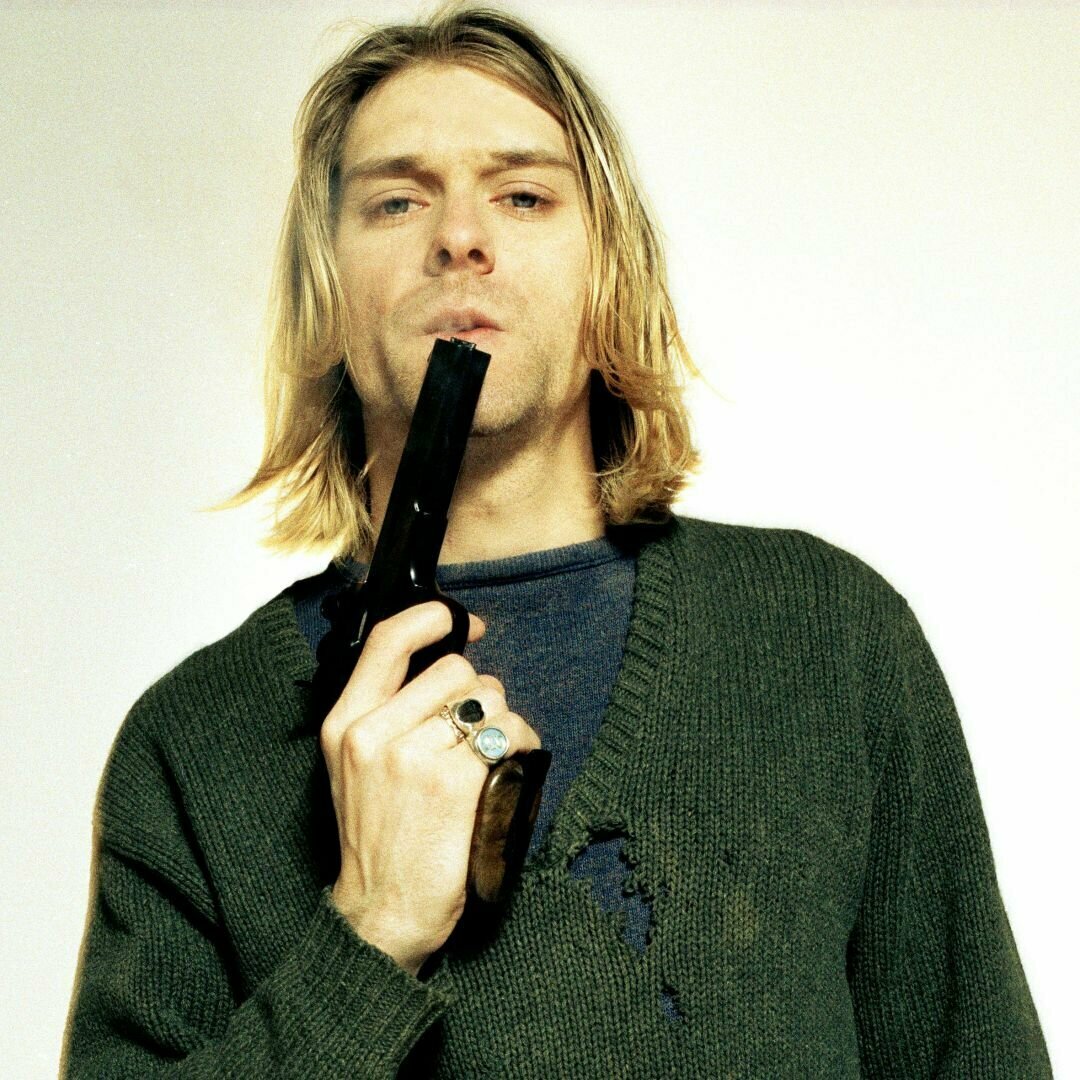 Плакат постер на бумаге Nirvana-Kurt Cobain/Нирвана-Курт Кобейн. Размер 21 х 30 см