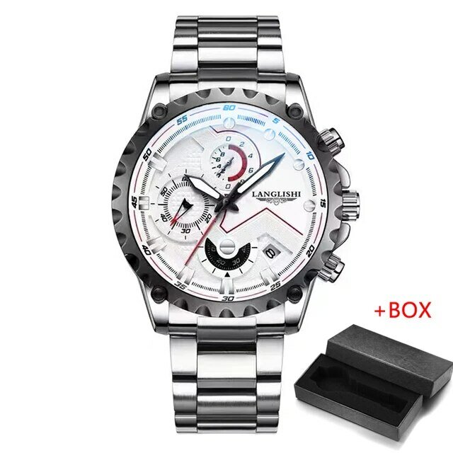 фото Мужские кварцевые с хронографом водонепроницаемые 30 м