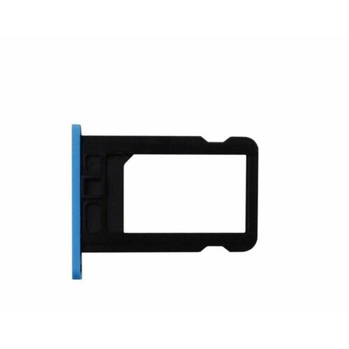 Держатель сим карты сим лоток для Apple iPhone 5c (синий)