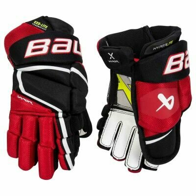 фото Перчатки Bauer Vapor Hyperlite Jr (Blk/Red 10")