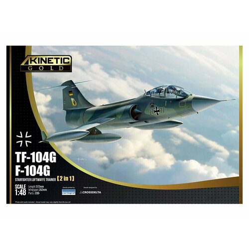 K48089 Kinetic Истребитель TF-104G / F-104G Luftwaffe Starfighter (2 в 1) (1:48)