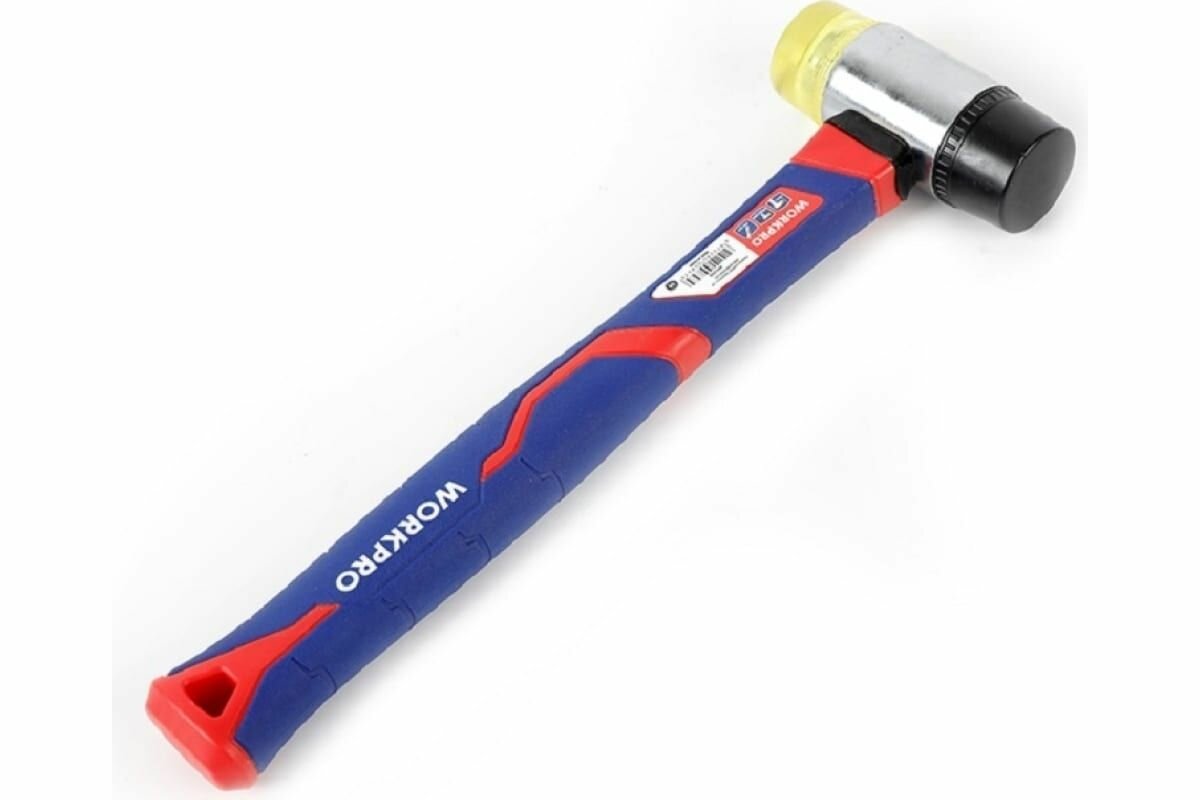 фото Молоток-киянка с фиберглас. рукояткой, двусторонний WORKPRO