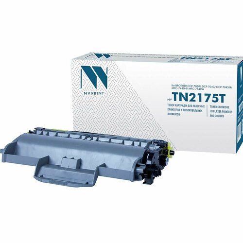 Картридж для принтера NV Print NV-TN-2175T, для Brother DCP-7030/ DCP-7040/ DCP-7045N/ MFC-7440N/ MFC-7840W, совместимый картридж nv print tn 2375t для brother 2600 стр черный