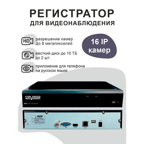 Сетевой 16-ти канальный видеорегистратор 1878100₽