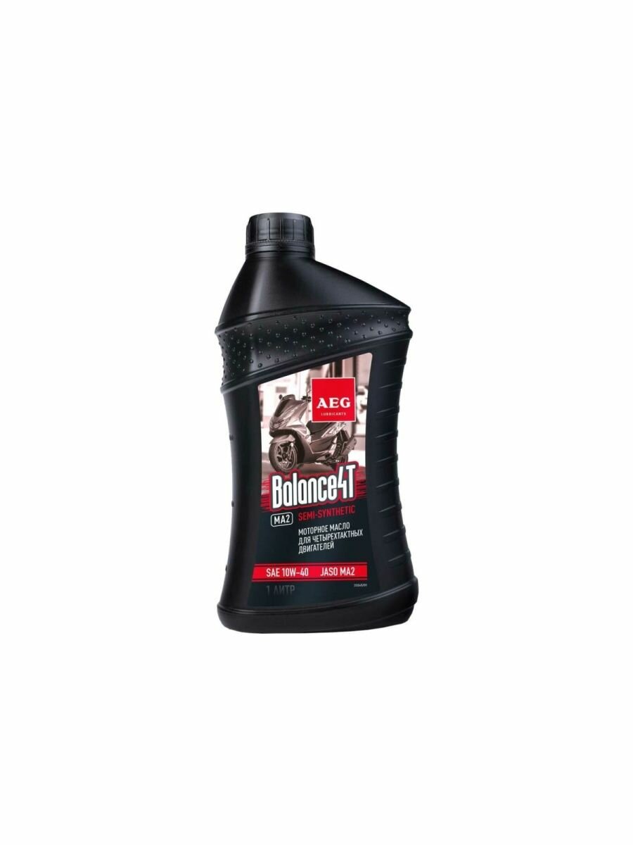 Масло полусентетическое моторное Balance 4T SAE 10W40 JASO MA2 API 1л для мотоциклов AEG Lubricants — фото 2