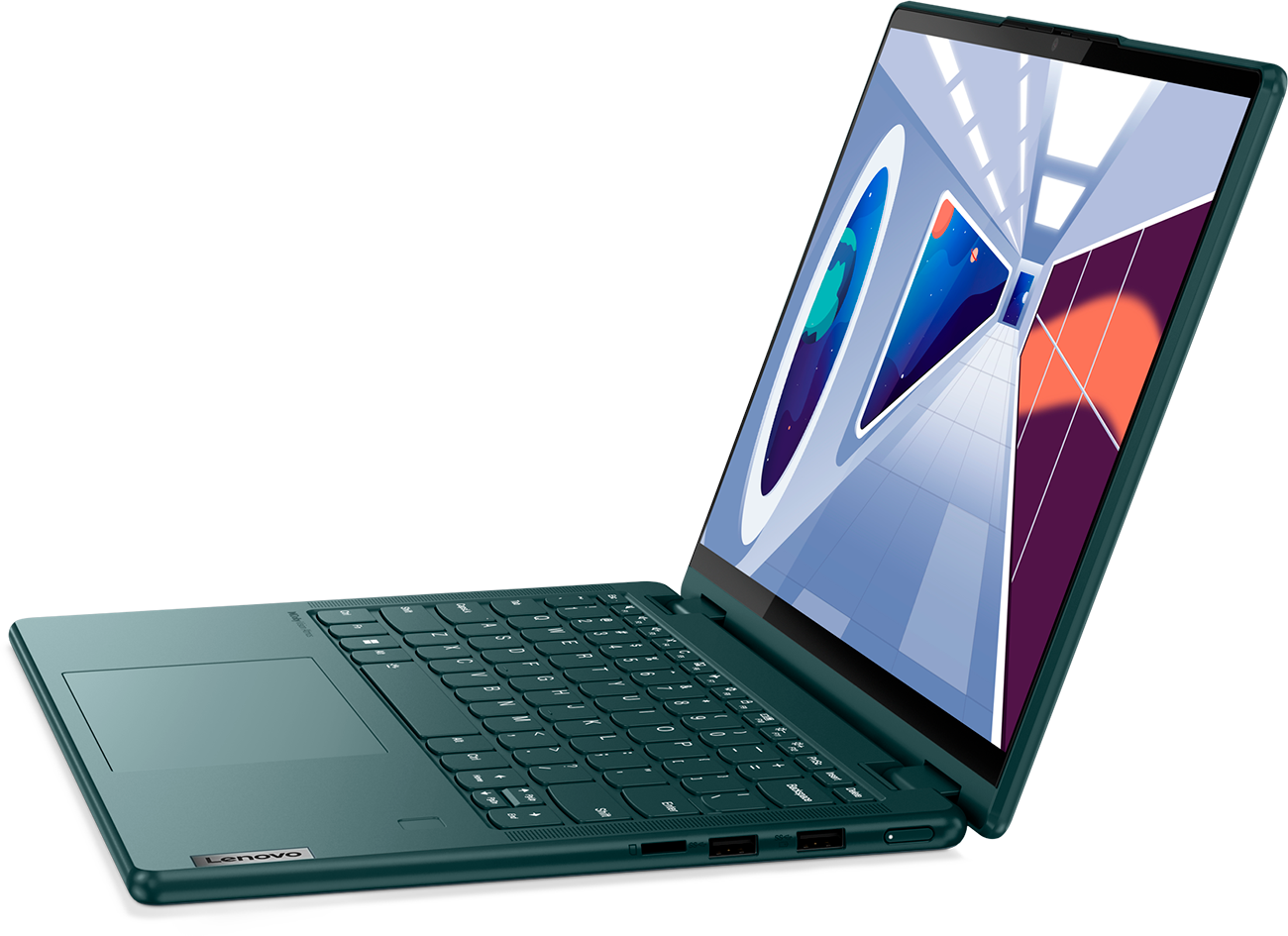 Ноутбук Lenovo Yoga 6 Gen 8 13.3" WUXGA Touch IPS/AMD Ryzen 5 7530U/16GB/512GB SSD/Radeon Graphics/Win 11 Home/RUSKB/зеленый (83B20069RK)