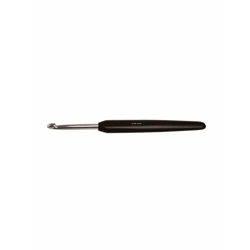 крючок knit pro basix aluminum 30816 диаметр 4 5 мм серебристый черный Крючок Basix Aluminum 4.50мм, 30816