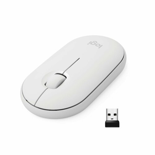 Мышь беспроводная Logitech M350 Pebble Mouse white 910-005716 249000₽