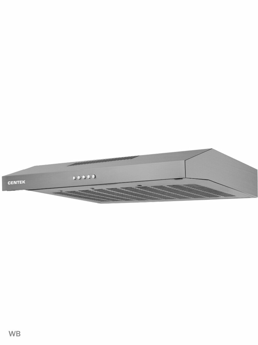 Вытяжка Centek CT-1801-60 INOX <козырьковая> ширина 60 см, 350 м3/час (120 Вт), 3 скорости, LED