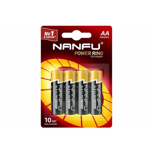 Батарейка NANFU alkaline aa 4шт./бл 6901826017569 батарейка nanfu lr20 2b