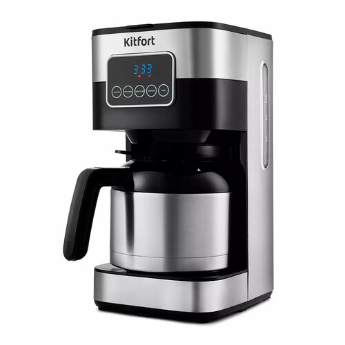 Кофеварка капельная Kitfort KT-752 900Вт черныйнержавеющая сталь 565700₽