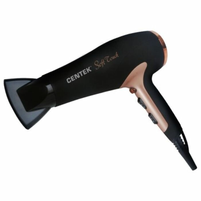 фото Фен Centek CT-2241, черный/розовый золотой