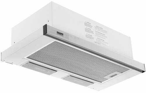 Полновстраиваемая вытяжка Krona Kamilla6002DNIXWhite/Inox