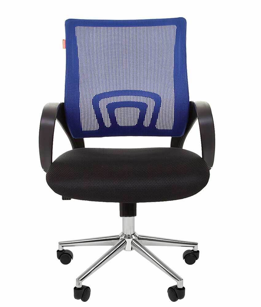 Компьютерное кресло Chairman 696 chrome универсальное, обивка: сетка/текстиль, цвет: красный/черный Hoff - фото №3