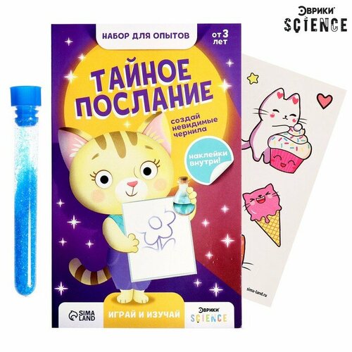 Набор для опытов Тайное послание невидимые чернила 325₽