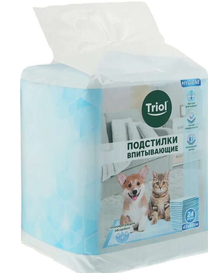 Triol Впитывающие подстилки для животных 24 шт. (DP-09) 45*60см