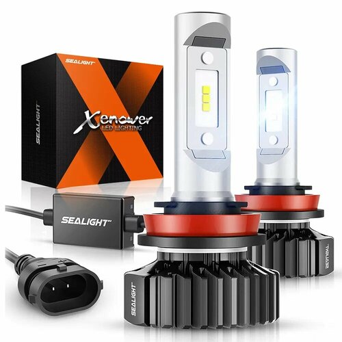 Светодиодная лампа SEALIGHT X1 H4/9003/HB2 LED, 2 штуки, для ДХО и противотуманных фар