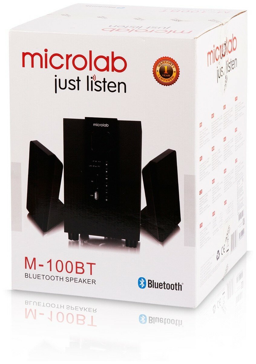 Компьютерная акустика Microlab M-100BT 2.1 черная