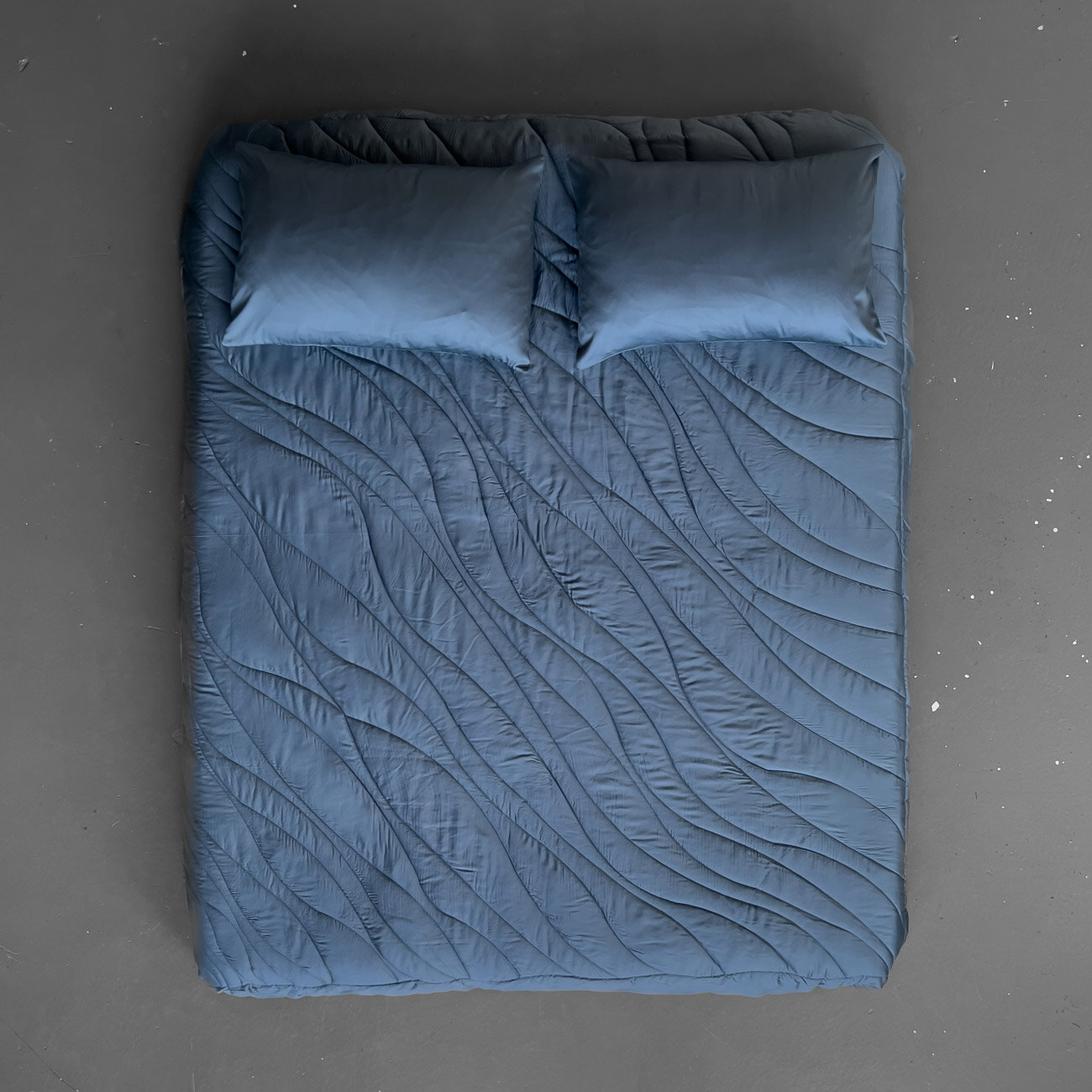 Одеяло из тенселя 160х230 см, цвет пепельно-синий