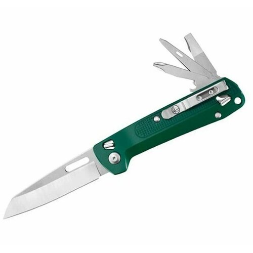 Мультитул Leatherman Free К2, 8 функций, зеленый 832894 мультитул leatherman free к2 8 функций зеленый 832894