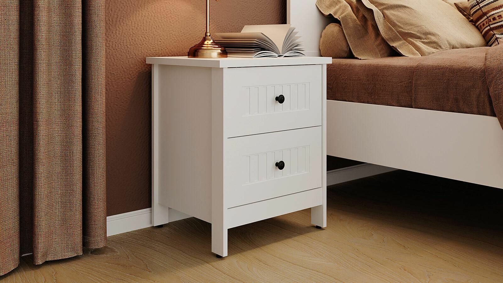 фото Тумба прикроватная Neva (Нева) Белый премиум