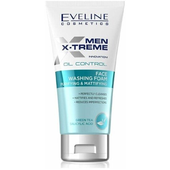 Очищающая матирующая пенка для умывания Eveline MEN X-TREME, 150мл