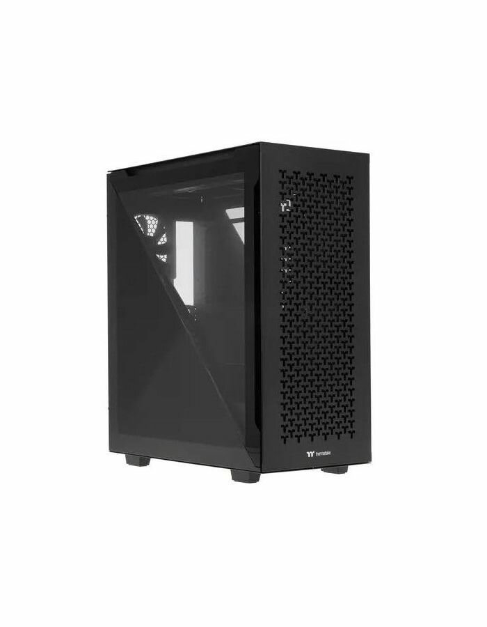 Корпус ATX Thermaltake CA-1T4-00M1WN-02 черный, без БП, 2 панели из закаленного стекла, 2*120mm fan, 2*USB 3.0, USB Type-C, audio - фото №2