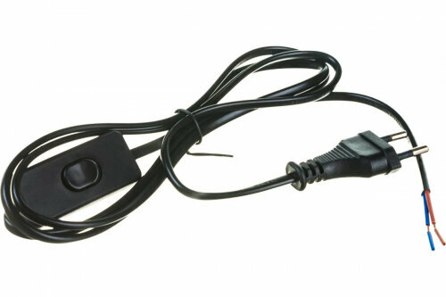 Сетевой шнур с вилкой и выключателем Uniel UCX-C10/02A-170 BLACK 2А 500Вт 17м. Черный UL-00004429
