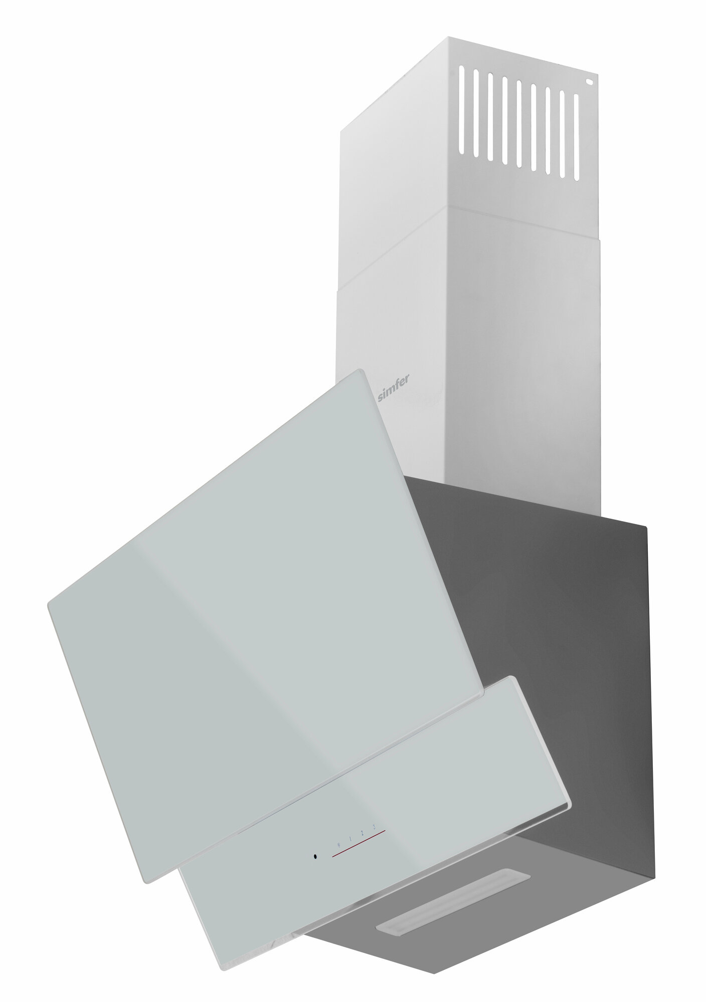Настенная вытяжка Simfer 8610SM (ширина 60 см, цвет белый) - фотография № 3