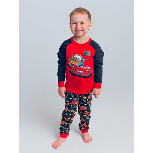 Пижама, размер 98/104, красный