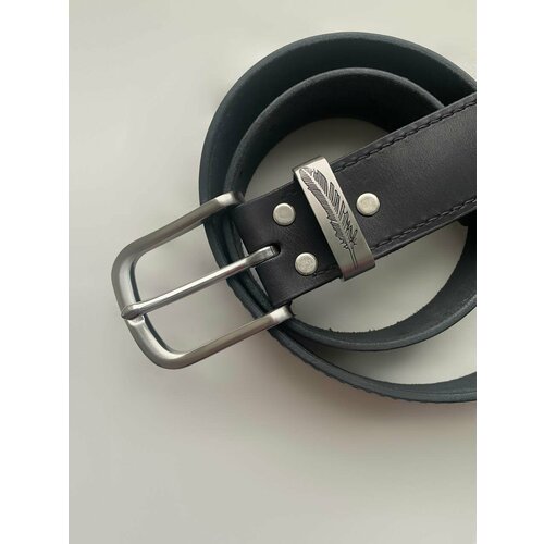 фото Ремень ксм|кожаное слово мастера, размер 2, черный