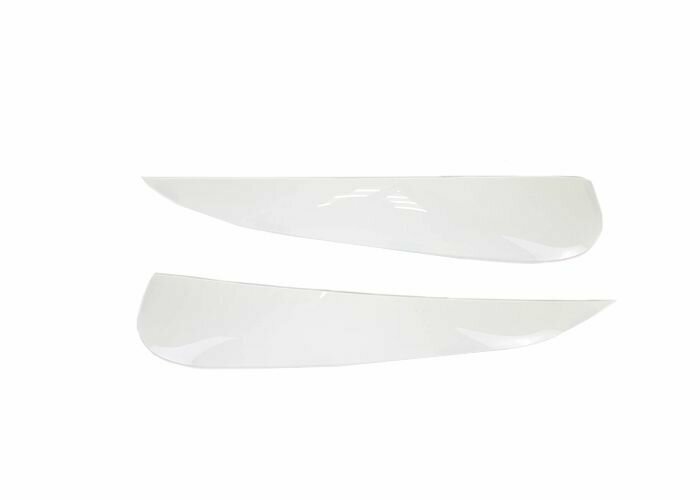 Накладки защиты на фары для Газель Некст Next реснички цвет белый комплект 2шт.