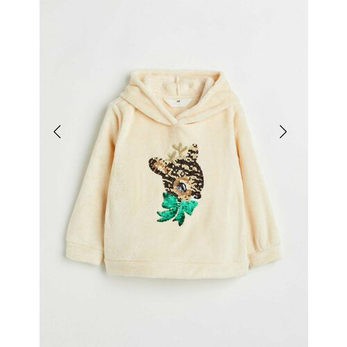 фото Худи h&m, размер 110/116 (4-6 лет), красный, зеленый