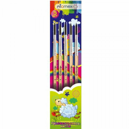 Набор кистей пони 5 штук в наборе Attomex 1 2 3 4 5 арт 8072725 Количество в наборе 5 шт 581₽